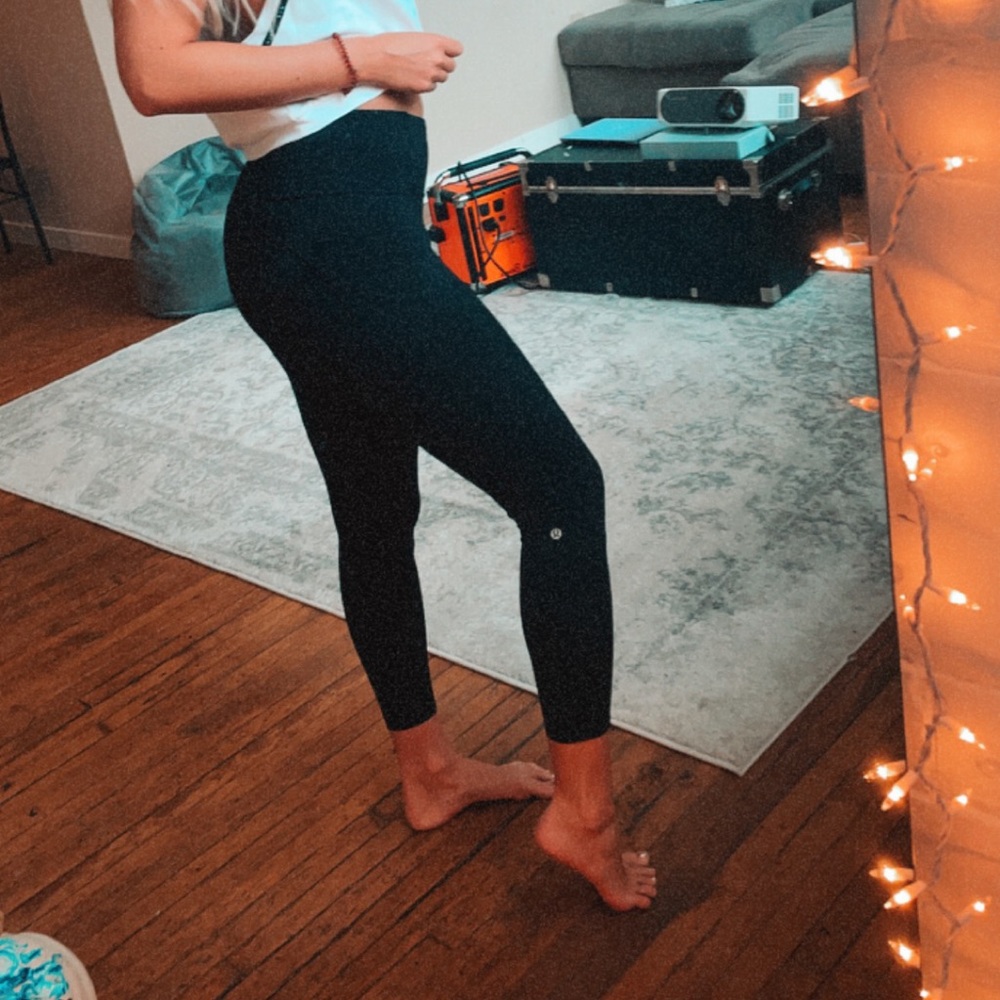 Lululemon Fast and Free Black Leggings Size 4